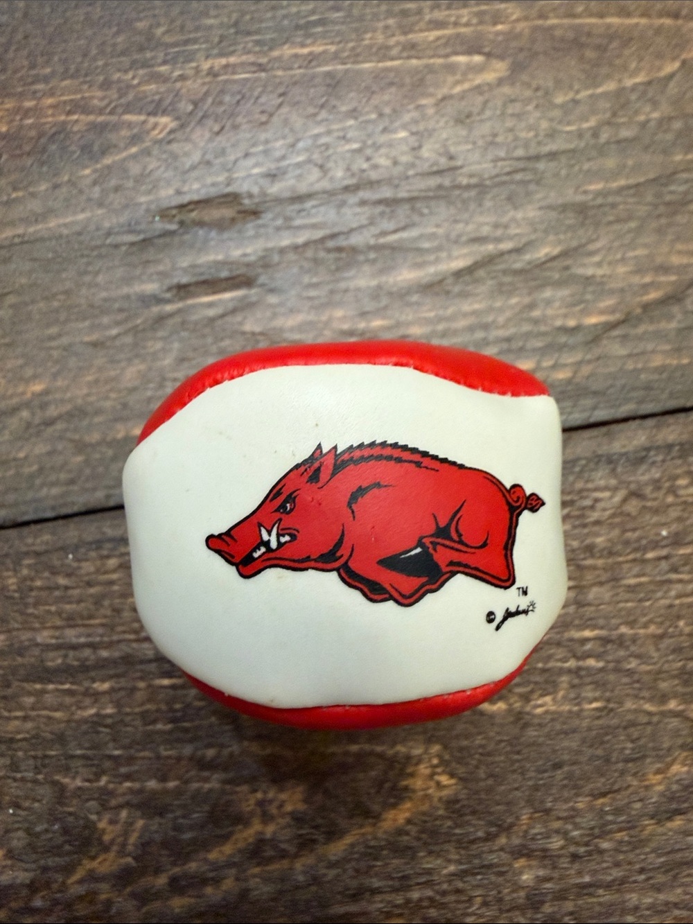 NCAA Arkansas Razorbacks Hogs Hacky Sack Ball 2013 Jenkins + bonus hacky sack